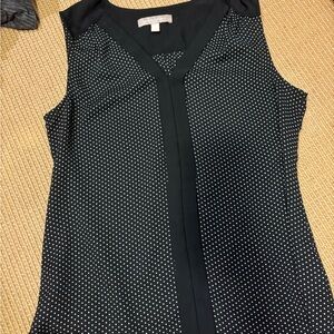 Banana Republic Black and White Polka Dot Blouse